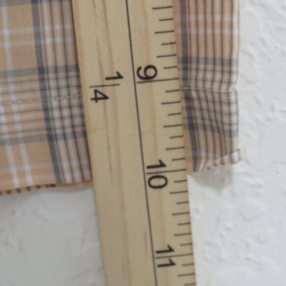 Van‎ Heusen* Men's Short Sleeve Button Down Curved Hem Chest Pocket Shirt~ XL - Picture 8 of 10